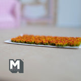 Dollhouse Supplies Miniature Assorted Realistic Flower Clusters 1/4" Dia. (orange) - K017
