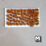 Dollhouse Supplies Miniature Assorted Realistic Flower Clusters 1/4" Dia. (orange) - K017