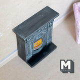Miniature Victorian Style Fireplace 1:12 Scale Dollhouse Supplies Fireplace 3-3/4 inch tall (resin) - K009