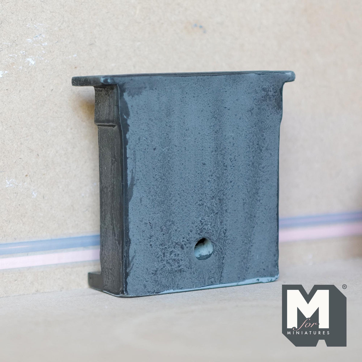 1:12 Scale Miniature Resin Victorian Style Fireplace with Fire Insert, 3-3/4 inch tall, DIY Dollhouse Supply (gray)