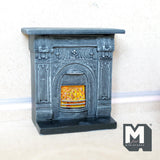 Miniature Victorian Style Fireplace 1:12 Scale Dollhouse Supplies Fireplace 3-3/4 inch tall (resin) - K009