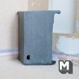 Miniature Corner Fireplace 1:12 Scale Dollhouse Supplies Victorian Style Corner Fireplace 4-1/4 inch tall (resin) - K052