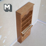 Dollhouse Supplies Oak Shelves 1:12 Scale Miniature Tall Shelves 7-1/2 inch tall (oak) - I013