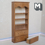 Dollhouse Supplies Oak Shelves 1:12 Scale Miniature Tall Shelves 7-1/2 inch tall (oak) - I013