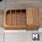 Prateleira/Cómoda em Madeira de Carvalho em Miniatura à Escala 1:12, Prateleiras Abertas no Topo, Armário Inferior, 7-1/2 polegadas de altura, Acessório DIY para Casa de Bonecas