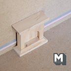 Miniatura a escala 1:12 de marco de chimenea de madera sin pintar, abertura en arco, 2-5/8 inch de alto, suministros DIY para casa de muñecas