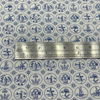 Papier peint miniature style carreaux de Delft échelle 1:12, 43,5 x 30,5 cm, fourniture pour maison de poupée DIY