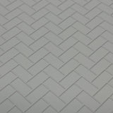 Embossed Dollhouse Wall Sheet Herringbone Metro Tiles , Subway Tiles , Underground Tiles , Beveled Edge Tiles 16" x 11-5/8"