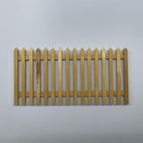 Dollhouse Supplies Picket Fence , Backyard Fence , Patio Fence , Flower Fence , 6" wide x 3" high (wood) - I043