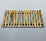 Dollhouse Supplies Picket Fence , Backyard Fence , Patio Fence , Flower Fence , 6" wide x 3" high (wood) - I043
