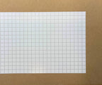 Feuille de carrelage miniature carrée gaufrée blanche, 40,5 x 29,5 cm, fourniture pour maison de poupée DIY (joint gris)