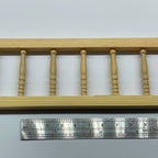 Panneau de balustrade miniature pour maison de poupée à l'échelle 1:12, non peint, avec poteaux de départ, 29,5 cm de long