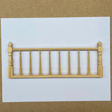 Dollhouse Supplies Railing Assembly Balustrade Porch Handrail Miniature House Patio Handrail Panel 9-5/16 Inch Long - J031