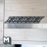 Dollhouse Supplies Angled Stair Railing 1:12 Scale 40-degrees Staircase Rail 6-7/16 inch long  - I043