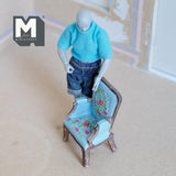 Dollhouse Supplies George III Style Chair 1:12 Scale Miniature Armchair Dining Chair 3-1/16 inch tall (resin) - D001