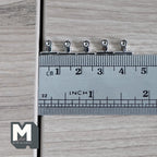 Pinces à reliure miniatures en métal à l'échelle 1:12, lot de 5, 8 mm de large, fournitures de maison de poupée DIY (non fonctionnelles)