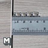 Miniature Metal Binder Clips Set of 5 , 5/16 inch wide (non working) - G066
