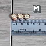 Miniature Metal Dog Food Cans with Lids Set of 3 , 7/16"(Dia.) x 1/4"(H) (dog sold separately) - C061