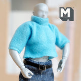 Miniature Black Belt for 1:12 Scale Figures 3-7/8 inch long (faux leather) - C043