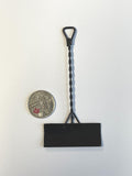 1:12 Dollhouse Supplies miniature metal snow shovel tool snow pusher 1 inch scale metal snow pusher - E068
