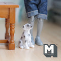 1:12 Scale Miniature Sitting Dalmatian Dog, 1-3/8 inch tall, DIY Dollhouse Supply (cast resin)