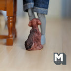 1/12スケール ミニチュア お座りブリタニースパニエルの子犬、高さ約3.7cm、ドールハウス用DIY素材（キャスト樹脂製）