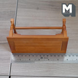 Miniature Dining Table 1:12 Scale Dollhouse Supplies Refectory Table Kitchen Prep Table 5-13/16 inch long (wood) (stained) - J011