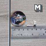 Miniature Ceramic Playing Cats Platter with Metal Stand 1-7/16 inch dia. (style a) - E086
