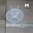 Miniature Wire Garden Table 1:12 Scale Dollhouse Supplies Fairy Garden Furniture 2-5/16 inch tall  (white) - K025