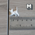 1/12スケール ミニチュア 未塗装 子猫フィギュア 全長約2.5cm DIYドールハウス用素材（スタイルC）
