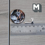 Miniature Ceramic Playing Cats Platter with Metal Stand 1-7/16 inch dia. (style d) - E086