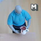 Pichet miniature à l'échelle 1:12 avec sauce au chocolat, 2 cm (13/16 po) de hauteur, fournitures pour maison de poupée DIY (résine)