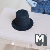 Miniature Top Hat 1:12 Scale High Hat Cylinder Hat 11/16 inch tall  (black) - C045