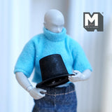 Miniature Top Hat 1:12 Scale High Hat Cylinder Hat 11/16 inch tall  (black) - C045