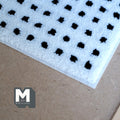 1:12 Scale Miniature Black and White Dotted Grid Area Rug, 8-11/16 inch long, DIY Dollhouse Supply