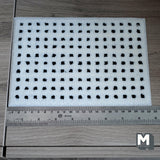 Dollhouse Large Area Black White Dot Rug 1:12 Scale Miniature Carpet 8-11/16 inch long -