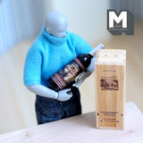 Dollhouse Miniature Wine Bottle Crate - B032