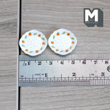 Dollhouse Miniature Plate Set of 2 , 1:12 Scale Dollhouse Accessories 1 inch dia. - A050