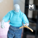 Dollhouse Supplies Miniature Wood Clothes Hanger Set of 2 - G052