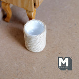 Dollhouse Miniature Rope Wrapped Planter Pot 1:12 Scale Woven Flower Pot 1-1/8 inch tall - F062