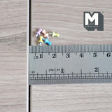 Miniature Push Pins Dollhouse Office Desk Accessories Set of 5 , 5/16 inch long - G066