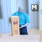 Dollhouse Miniature Wine Bottle Crate - B032