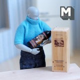 Dollhouse Miniature Wine Bottle Crate - B032