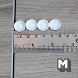 Dollhouse Round Plates 1:12 Scale Miniature Plates Set of 4 , 9/16 inch dia. - A050