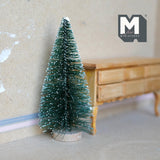 1:12 Scale Dollhouse Christmas Tree with Snow Miniature Tree Ornament 3-3/4 inch tall - F008