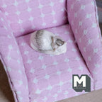 Chat miniature endormi à l'échelle 1:12, en boule, 2,8 cm de long, accessoire pour maison de poupée DIY (blanc et tigré)