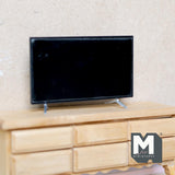 Miniature Flat Screen TV 1:12 Scale Dollhouse Accessories Big Screen Television (non working) (eq. 45 inch TV) - H020