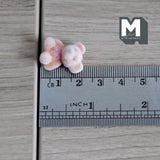 Dollhouse Supplies Miniature Bear Cub Doll 3/4 inch tall (flocked skin) (beige/orange) - G024