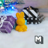 Dollhouse Supplies Miniature Sitting Bunny, Rabbit Doll 1 inch tall (flocked skin) (yellow) - G024