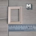 1:12 Scale Miniature Rectangular Photo Frame with Glazing and Backing, Ready to Paint, 2-7/8 inch wide, DIY Dollhouse Supply